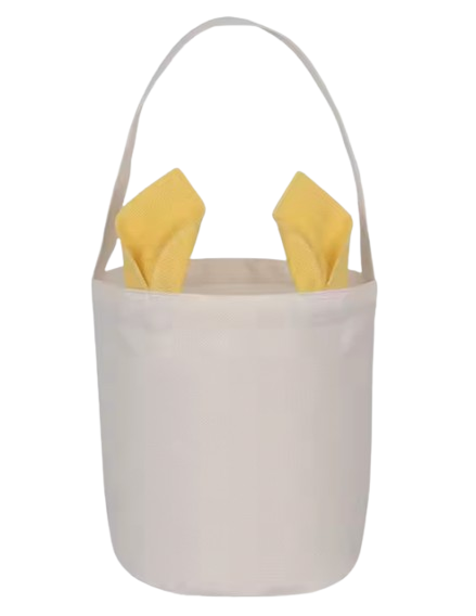 Panier pâques oreilles jaunes
