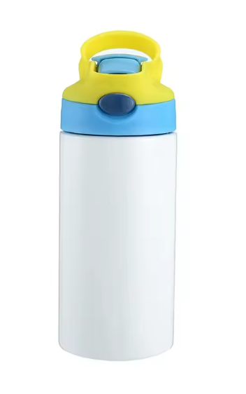 Gourde isotherme 350ml bleu/jaune