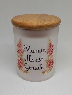 Pot bougie givré 9 oz